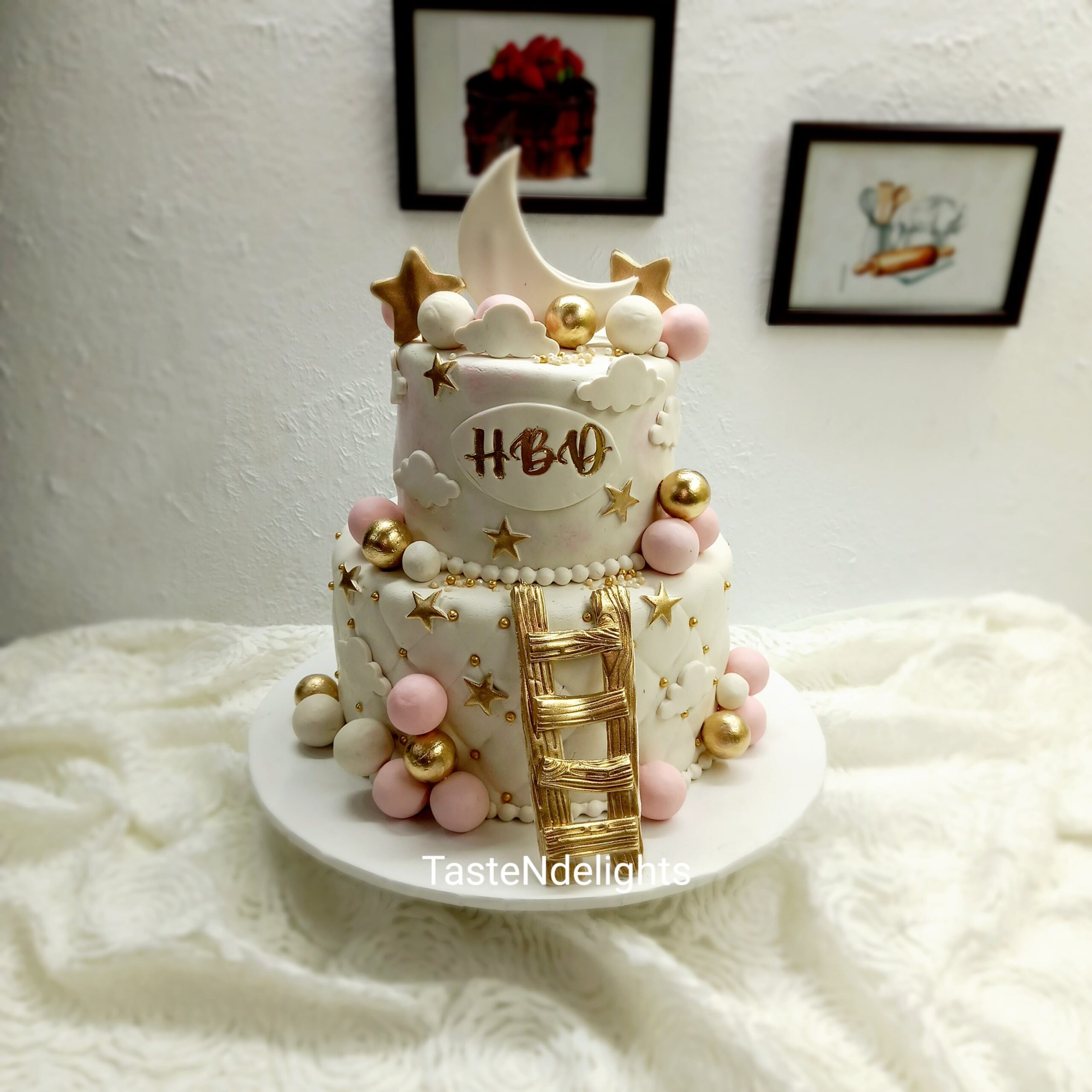 Easiest Vanilla Birthday Cake with Vanilla Buttercream - Veena Azmanov