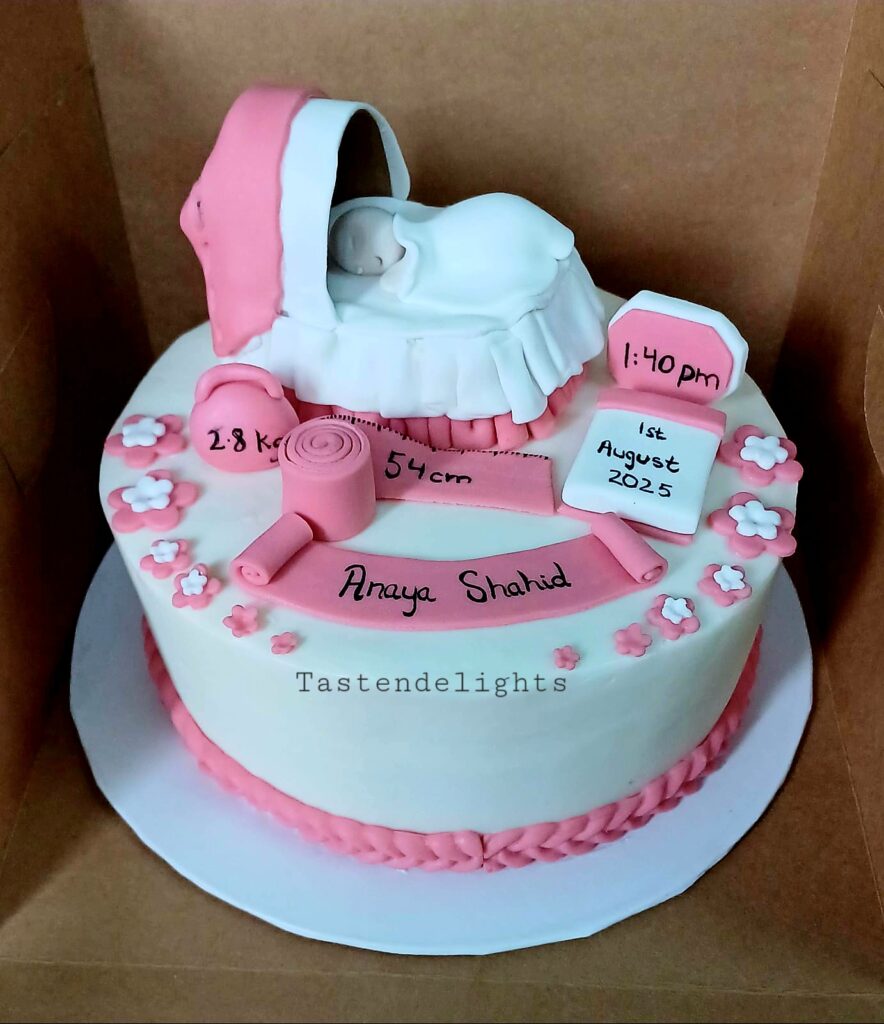 New born baby girls cakes (17)