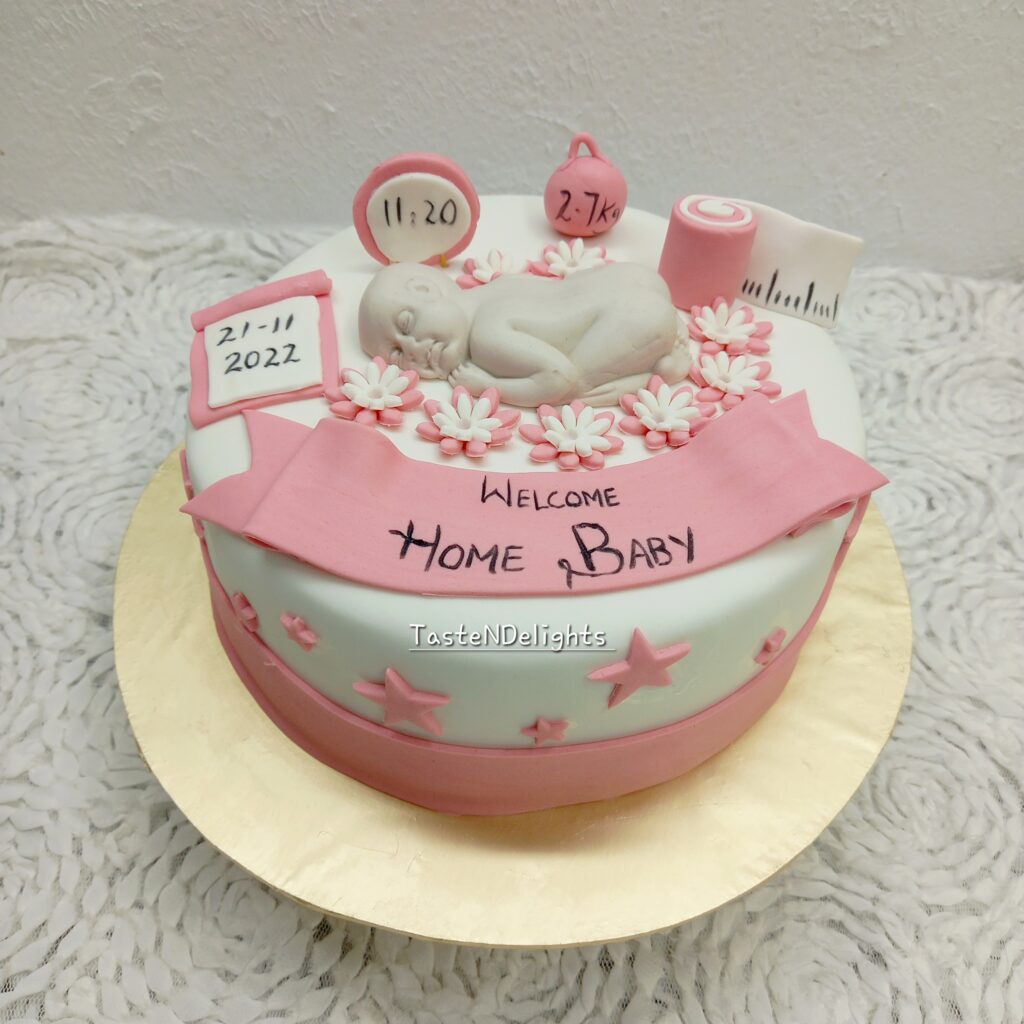 New born baby girls cakes (5)