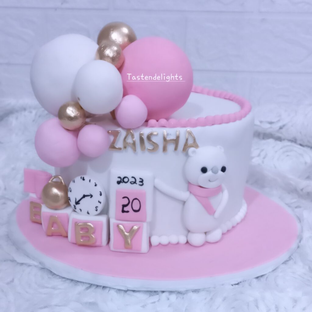 New born baby girls cakes (7)